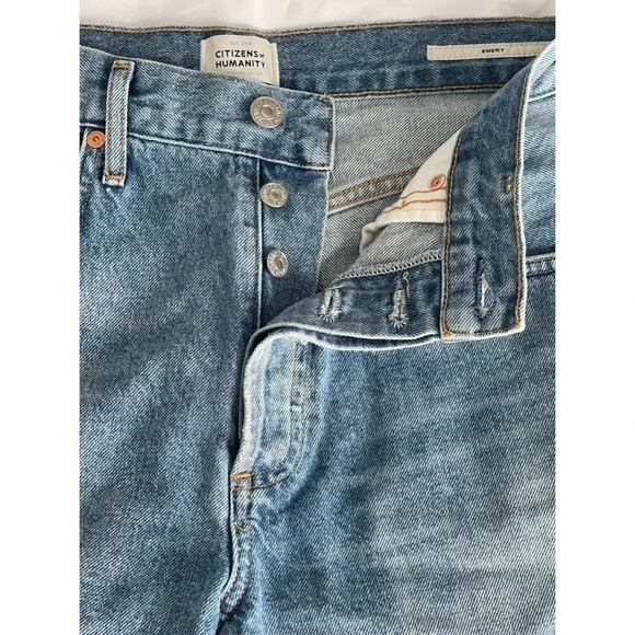 Citizens of Humanity Emery Jeans Women’s Size 26 Relaxed Straight Distressed - Picture 11 of 14